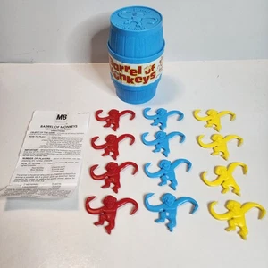 Vintage 1999 Barrel Of Monkeys Game Blue Original Milton Bradley COMPLETE - Picture 1 of 9