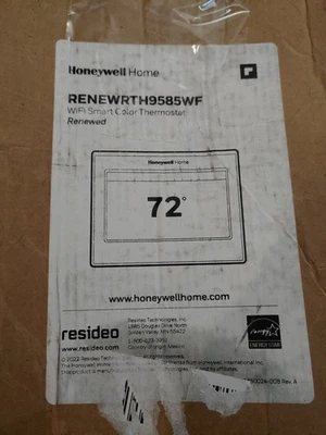 Honeywell Home RTH9585WF1004 Wi-Fi Smart Thermostat - Silver - Image 1 of 2