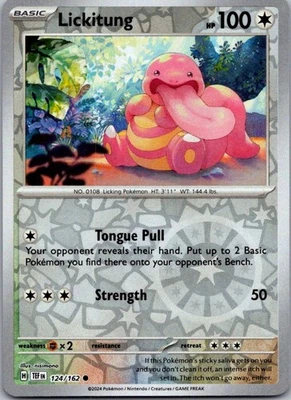 Lickitung Reverse Holo Common SV05: Temporal Forces 124/162 NM - Image 1 of 2
