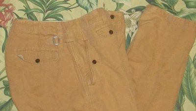 Pantalones chinos Polo Ralph Lauren Caqui Botón Mosca Medianos 32 x 30 De Colección Años 80 Foto 1 de 4