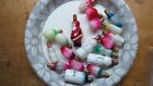 vintage Lot Of 19  Christmas Figural  Glass Light BulbS ALL IN WORKING CONDITION