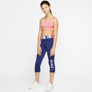 NIKE ONE KID'S TRAINING CAPRI TIGHTS ASSORTED SIZES NEW CJ7671 492 - Picture 1 of 1