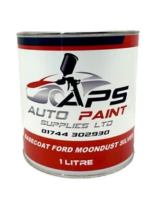 LIMPIA CAPA BASE PINTURA DE CARROCERÍA DE COCHE COLOR BMW FORD MOONDUST PLATA 1L SIN ADELGAZAR - Imagen 1 de 2