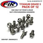 FIR titanium KTM SX SXF EXC EXCF TM front + rear disc bolt set 59009062013