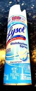 Lysol Disinfectant Spray CRISP LINEN 19 Ounce. - Picture 1 of 3
