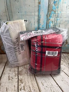 Victoria’s Secret Sherpa Blanket, Cooler Tote & Scarf Lot - Picture 1 of 7