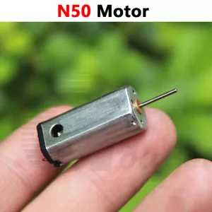 Miniature N50 Motor 1mm Shaft 3.7V 40000RPM for RC Airplane Car Boat Model DIY - Picture 1 of 6