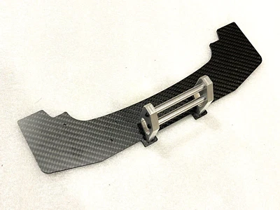 Divisor frontal de fibra de carbono + alumínio com para-choque para Arrma Felony 6s BLX prata - Imagem 1 de 2