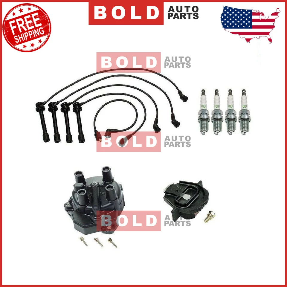 KA24DE for Nissan Altima 1997-2001 Tune Up Kit Wire Cap Rotor Spark Plug Filter - Image 1 of 4
