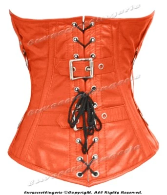 Heavy Duty 26 Double Steel Boned Waist Training Leather Underbust Corset 1219-LE - Image 1 of 4