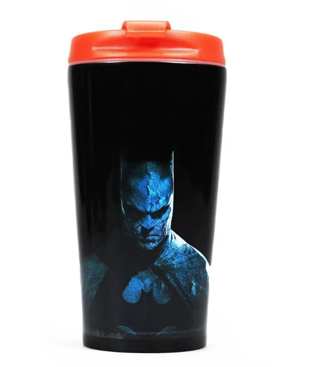 OFFICIAL DC COMICS BATMAN VILLANS METAL TRAVEL MUG CUP NEW IN GIFT BOX - Image 1 of 2