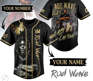 Rod Wave 2024 Last Lap Tour Hard Time baseball jersey, new 3d gift - Picture 1 of 2