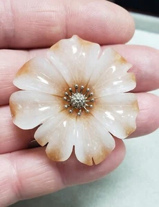 Colgante Flor Plata de Ley 42.00CT AS GRAN MUESTRA Colección 40mm - Imagen 1 de 9