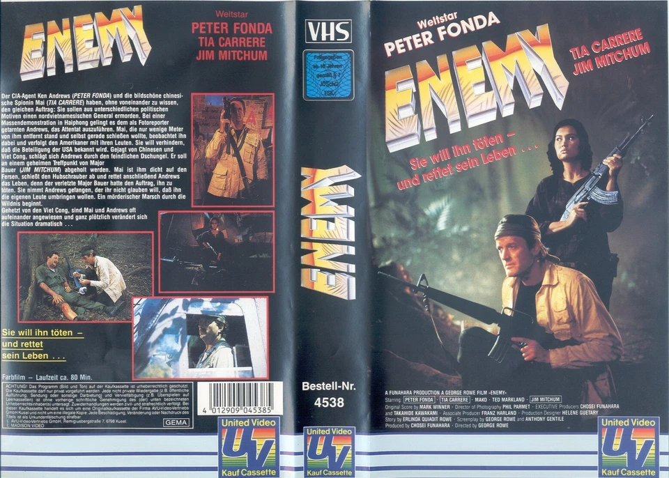 VHS:   Enemy   mit  Peter Fonda - Bild 1 von 1