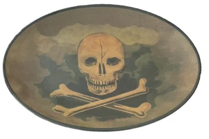John Derian Skull Crossbones Halloween Melamine Tray Platter 18" Large Spooky - Picture 1 of 4