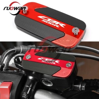 Cubierta de protección de tapa de depósito de líquido de frenos delantero apta para Honda CBR500R CBR 500R Foto 1 de 3