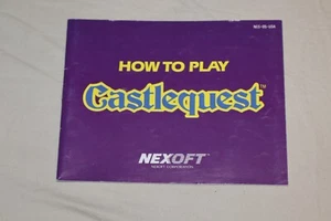Auténtico Nintendo NES Castlequest Castle Quest Manual de instrucciones SOLO - Imagen 1 de 3
