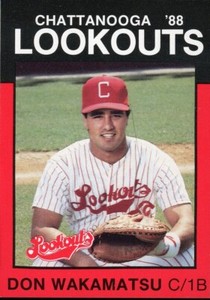 1988 Best Cards Chattanooga Lookouts DON WAKAMATSU RC REDS YANKEES ARIZONA STATE