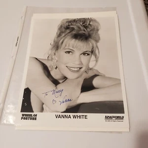Vanna White Autograph Photo Wheel Of Fortune CBS Television  - Picture 1 of 6