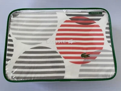 Juego de 2 piezas funda nórdica y ropa de cama Lacoste Odaiba Twin coral quemado $250 NUEVO Foto 1 de 4