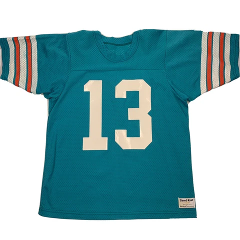 Vintage Miami Dolphins Dan Marino Sand Knit Jersey MacGregor S/M Cover
