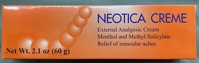 NUEVO NEÓTICA CREMA ANALGÉSICA MENTOL ALIVIO DEL DOLOR MUSCULAR BÁLSAMO MASAJE DEPORTIVO 60g Foto 1 de 4