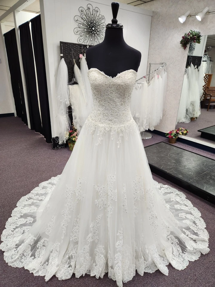 Vestido de novia/vestido de novia DaVinci 50331 marfil talla 10 Foto 1 de 4