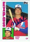 Mike Vail Signed Autographed Card - Mlb Expos Chicago Cubs Ny Mets Dodgers W/Coa