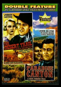 THE DESERT TRAIL / PARADISE CANYON DVD John Wayne Double Feature Films - Imagen 1 de 2