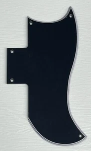 Pickguard Compatible For Fit Gibson SG 61 Reissue Style Guitar 5 Ply Black - Picture 1 of 4