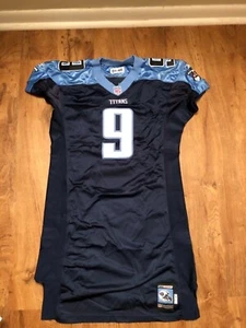 Camiseta deportiva Tennessee Titans Steve McNair talla 46 Reebok azul marino bebé azul Carolina - Imagen 1 de 10