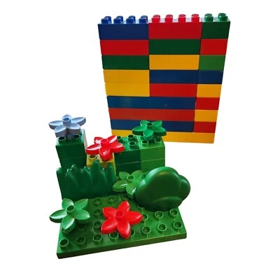 Lego DUPLO Juego Incompleto 40 Piezas, Sin Contenedor, Flores + Bloques Aleatorios Foto 1 de 4