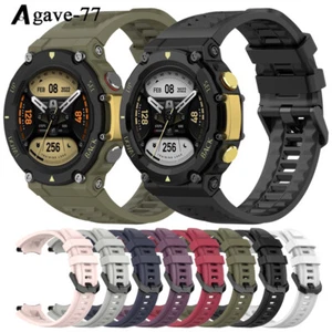 Bracelet de montre de remplacement sport en silicone pour bracelet AmazFit T-Rex 2 neuf - Photo 1 sur 26