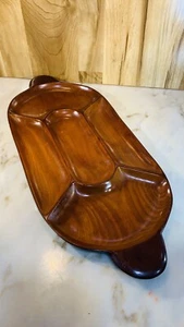 Vintage Serviertablett aus Holz Made In Haiti  - Bild 1 von 8