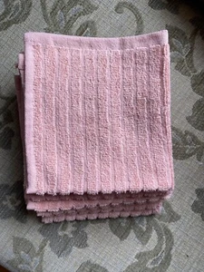 6 peach face cloths brand new without tags - Picture 1 of 3
