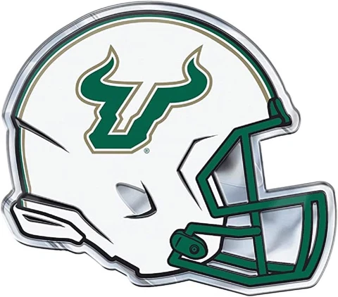 South Florida Bulls Aluminum Helmet Auto Emblem [NEW] NCAA Metal Car Decal Cover