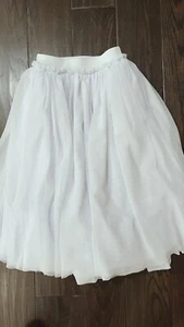 Girls Child Size 4/5 Long White Custom Soft Tulle Skirt - wedding, formal event - Picture 1 of 2