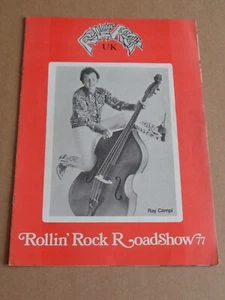 Ray Campi/Mac Curtis 'Rollin' Rock Roadshow '77' 1977 UK Tour Programme - Picture 1 of 4