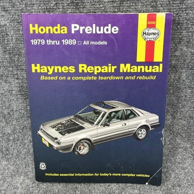 Manual de reparación de servicio Honda Prelude 1979 1980 1981 1982 1983 1984 1985 1986 1987 Foto 1 de 4