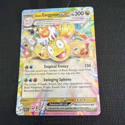 Alolan Exeggutor ex - 133/191 Holo SV08: Surging Sparks NM Pokémon TCG - Image 1 of 2