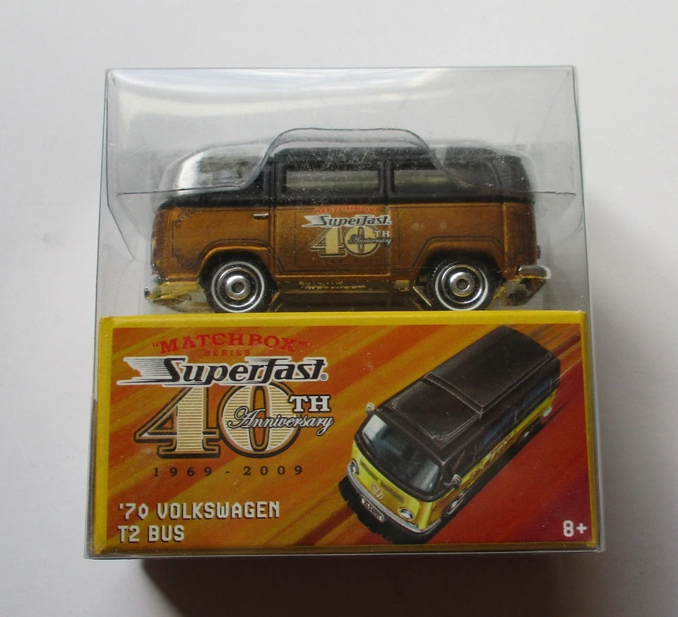 MATCHBOX SUPERFAST 40º ANIVERSÁRIO 1970 VW T2 ÔNIBUS CORREIO DE DISTÂNCIA - Imagem 1 de 1