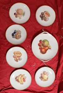 Vintage, Obstservice, 7-teilig, Thomas Bavaria, Josephienthal Bayreuth Bavaria - Bild 1 von 10