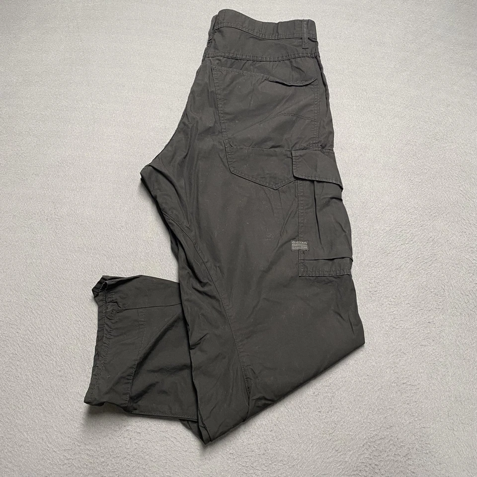 G-Star RAW Cargo Pants Womens 32 Black 3D Boyfriend Utility Pockets Articulated - Image 1 of 4