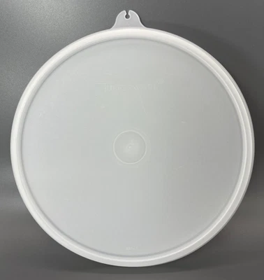Vintage Tupperware #228 "X" On Tab Replacement Seal Lid 7.25" Sheer White