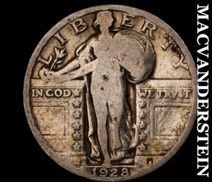1928 Standing Liberty Quarter - Scarce Better Date No Reserve #D696 - Picture 1 of 2