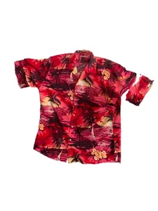Pre Owned Men's Hawaiian Vacation Short SLeeve Button Up Shirt Sz XL Vacation - Picture 1 of 7