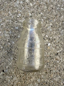 Modern Dairy Half Pint Milk Cream Bottle, Hobart IND, (small crack) - Picture 1 of 8