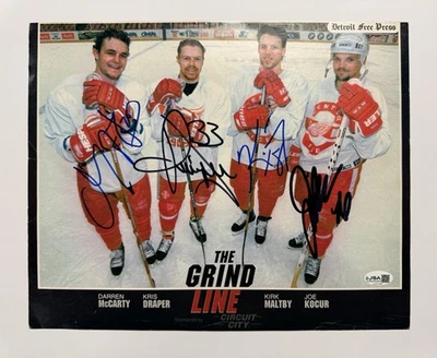 Detroit Red Wings The Grind Line Autographed Signed Photo - JSA (All 4) - Image 1 of 3