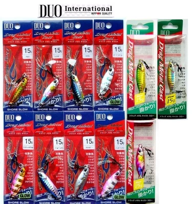DRAG METAL CAST SLOW JIG DUO 15gr.14.2ml Küste Jigging,JIG,Salzwasser Fischköder - Bild 1 von 4