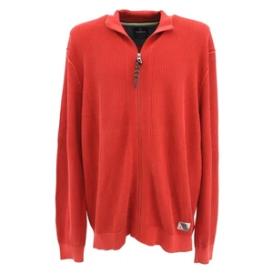  LERROS Herren Strickjacke Stehkragen erdbeerrot 33191 - Picture 1 of 2